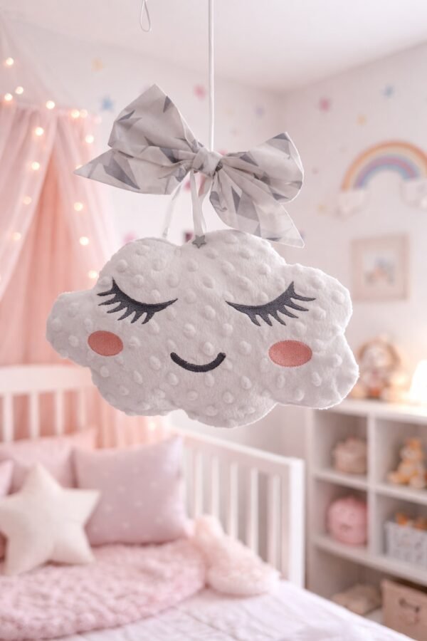 Suspension Nuage avec nœud