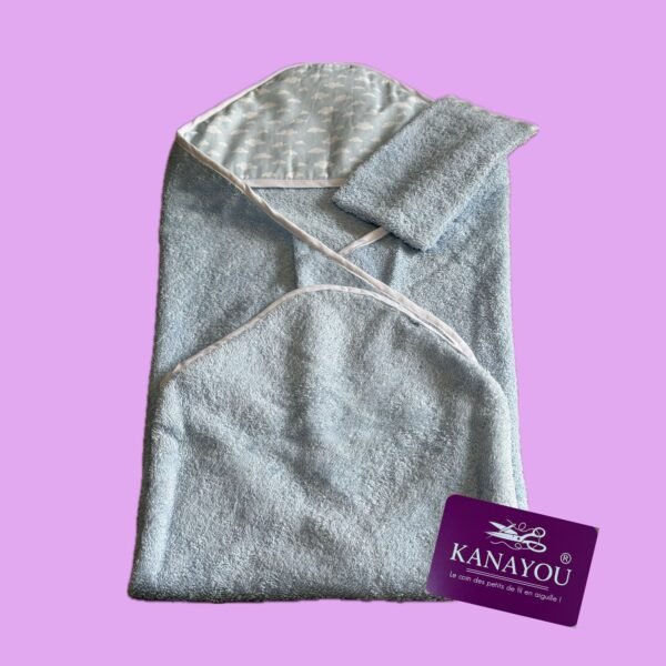 Cape + gant nuage Coffret naissance Nuage