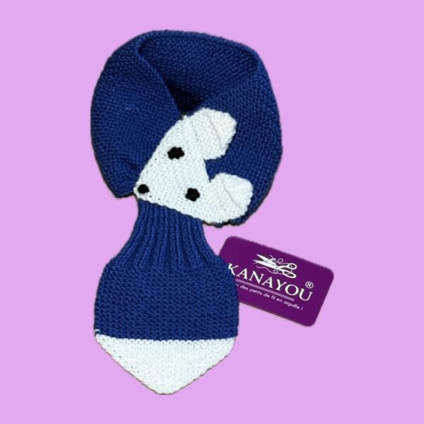 Echarpe renard bleu Echarpe renard