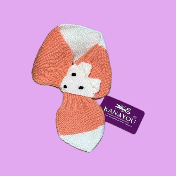 Echarpe renard orange Echarpe renard