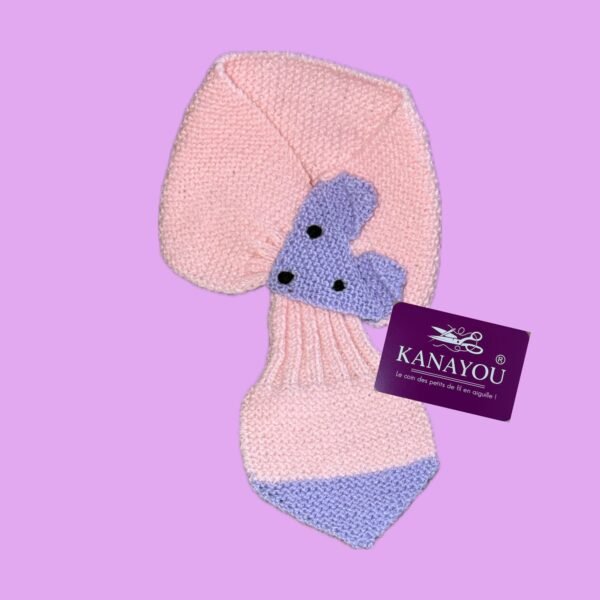 Echharpe renard rose Echarpe renard