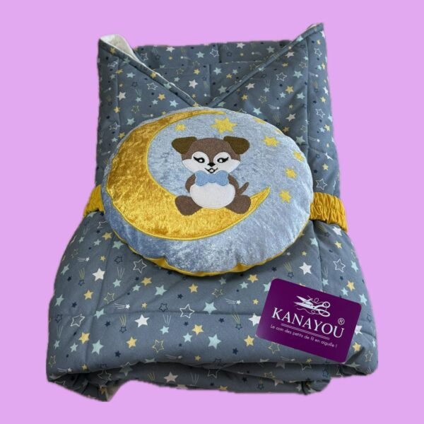 Gigoteuse d’emmaillotage chien sur la lune