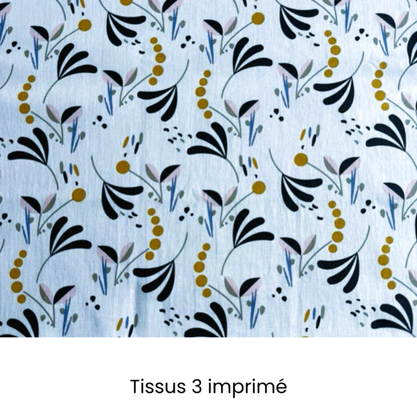 Tissus 3 imprimé carnet (1) Carnet de santé personnalisable