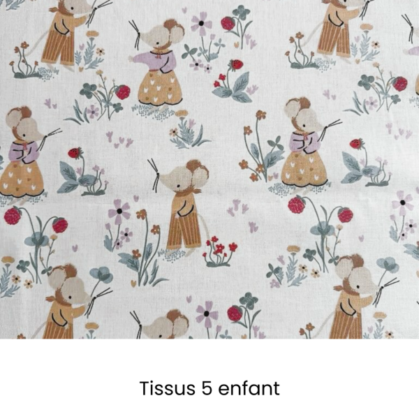 Tissus 5 enfant carnet (1) Carnet de santé personnalisable