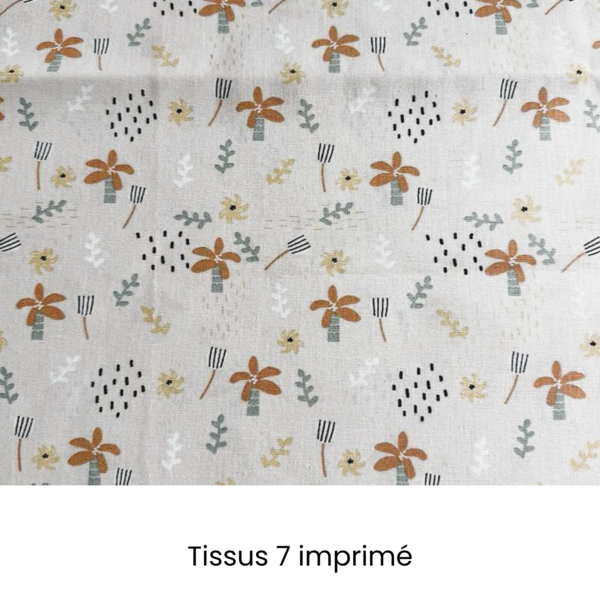 Tissus 7 imprimé carnet Carnet de santé personnalisable