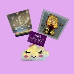 Trio veilleuse Attrape-rêves Ourson sur la Lune