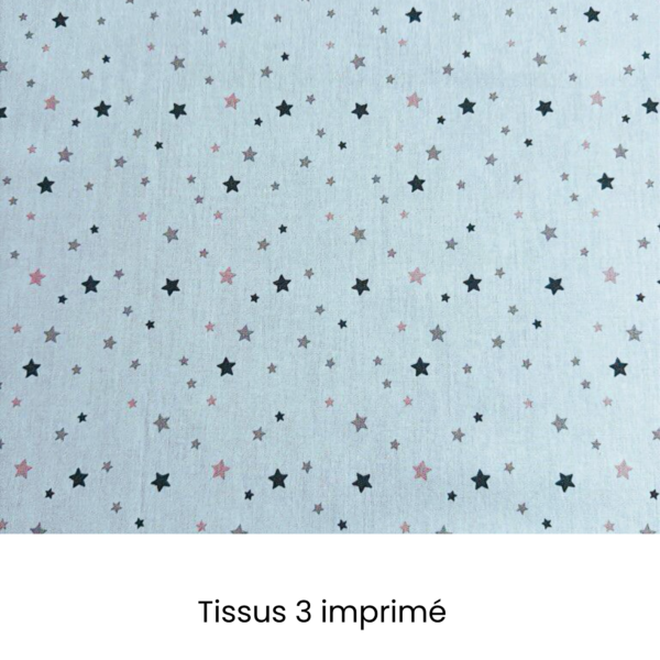 Tissus 3 imprimé gigo Gigoteuse personnalisable