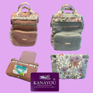 Ensemble Sac à langer & Trousse assortie